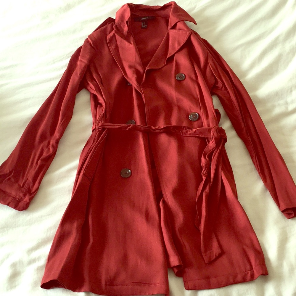 Rust Colored Trench Coat